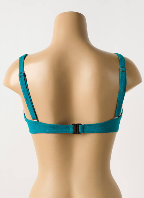 Haut de maillot de bain stretch haut soutien-gorge emboitant vert GRAIN DE SABLE femme