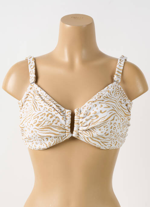 Haut de maillot de bain beige GRAIN DE SABLE pour femme