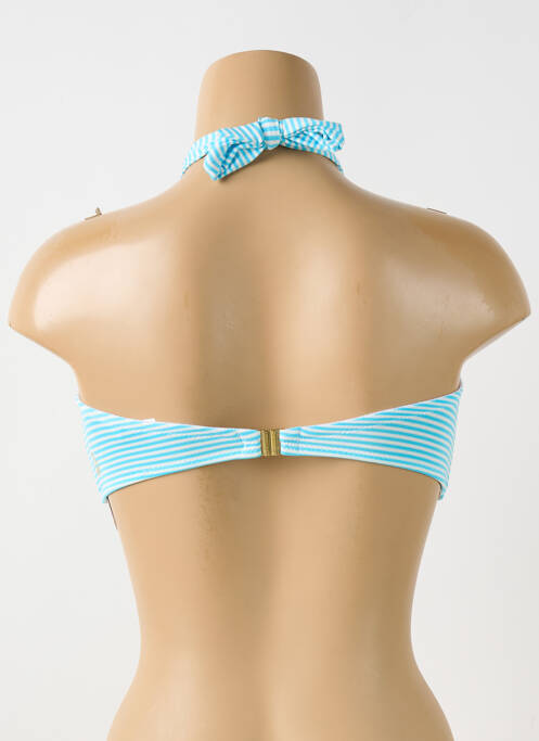 Haut de maillot de bain bleu GRAIN DE SABLE pour femme