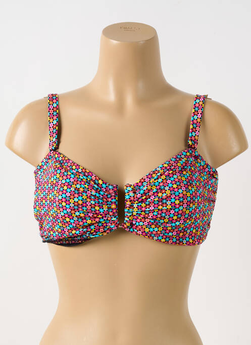 Haut de maillot de bain rose GRAIN DE SABLE pour femme