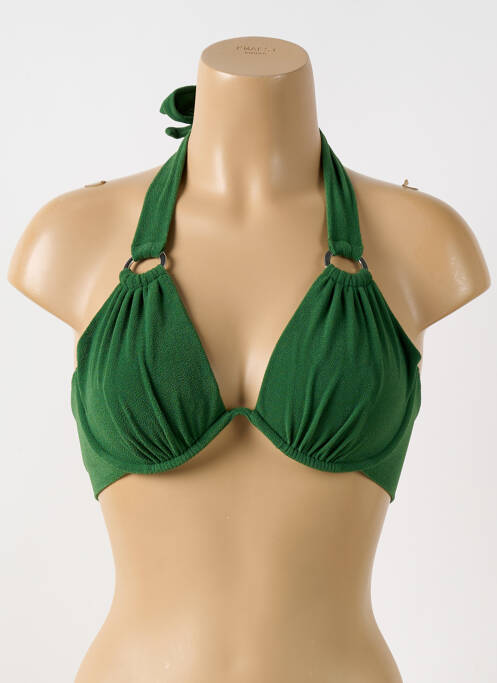 Haut de maillot de bain vert PAIN DE SUCRE pour femme