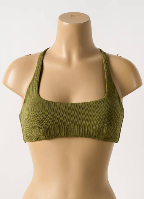 Haut de maillot de bain vert SEAFOLLY pour femme