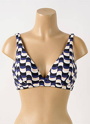 Haut de maillot de bain haut soutien-gorge moulé haut soutien-gorge moulé bleu SEAFOLLY femme