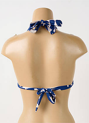 Haut de maillot de bain fermeture liens à nouer haut triangles bleu RIO DE SOL femme