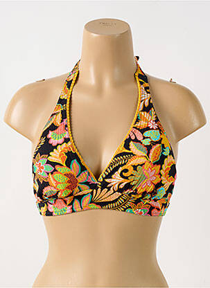 Haut de maillot de bain haut soutien-gorge moulé haut soutien-gorge moulé noir GRAIN DE SABLE femme