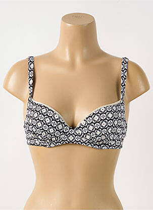 Haut de maillot de bain haut soutien-gorge moulé haut soutien-gorge moulé noir GRAIN DE SABLE femme