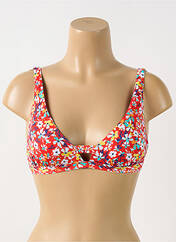Haut de maillot de bain rouge GRAIN DE SABLE pour femme seconde vue