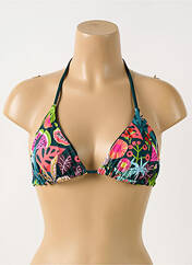 Haut de maillot de bain vert GRAIN DE SABLE pour femme seconde vue