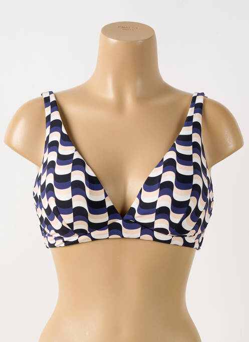Haut de maillot de bain haut soutien-gorge moulé haut soutien-gorge moulé bleu SEAFOLLY femme