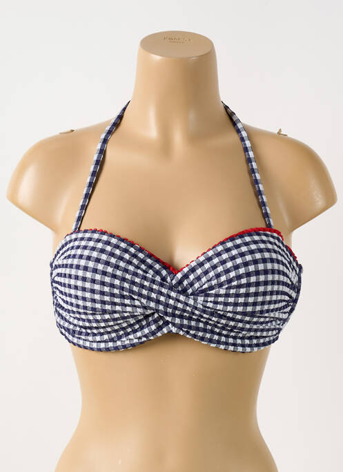 Haut de maillot de bain noir GRAIN DE BLÉ pour femme