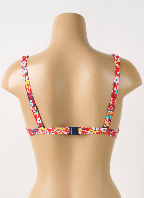 Haut de maillot de bain rouge GRAIN DE SABLE pour femme