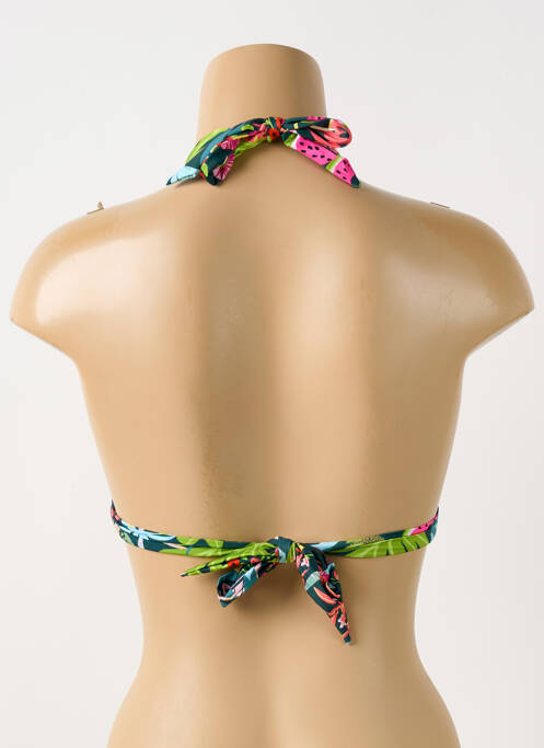 Haut de maillot de bain vert GRAIN DE SABLE pour femme