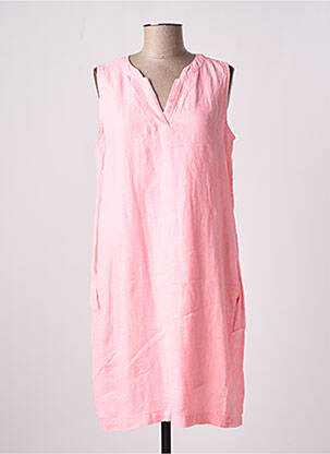 Robe mi-longue sans manche sans manche rose CECIL femme