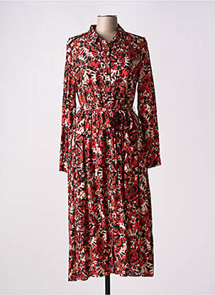 Robe longue manches longues manches longues rose LOLA ESPELETA femme