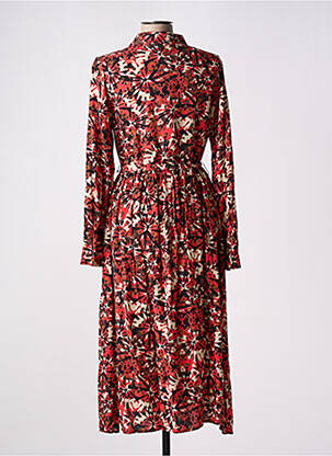 Robe longue manches longues manches longues rose LOLA ESPELETA femme