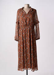 Robe longue marron C'EST BEAU LA VIE pour femme seconde vue