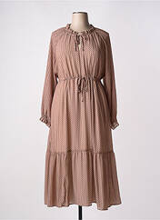 Robe longue marron C'EST BEAU LA VIE pour femme seconde vue
