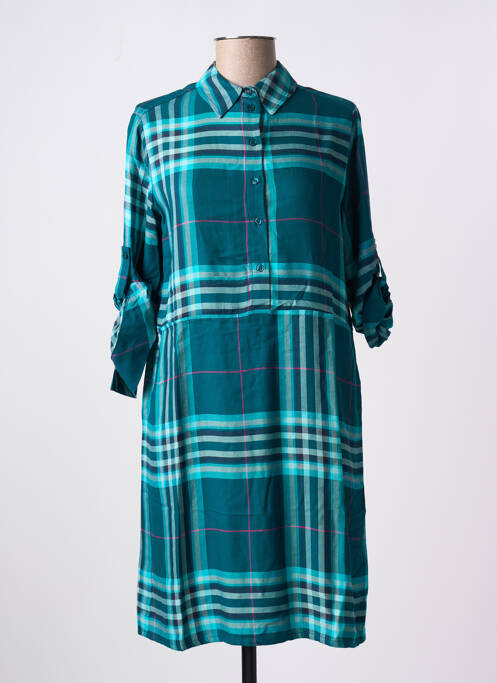 Robe mi-longue manches longues manches longues vert CECIL femme