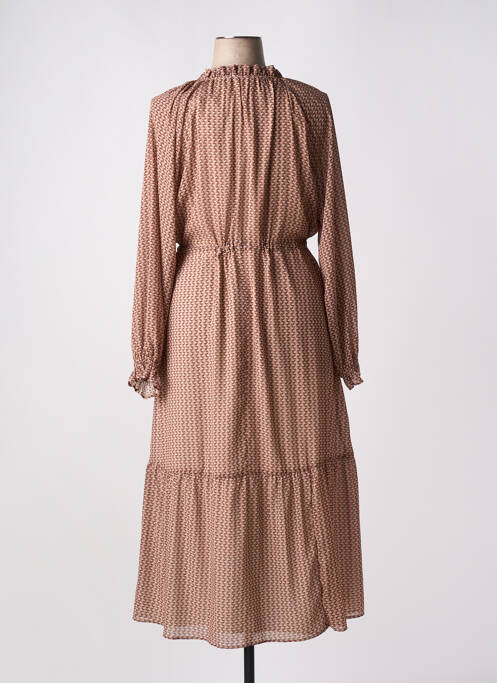 Robe longue marron C'EST BEAU LA VIE pour femme