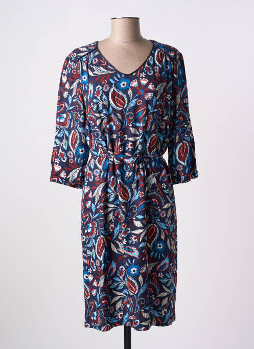 Robe mi-longue bleu GRIFFON pour femme