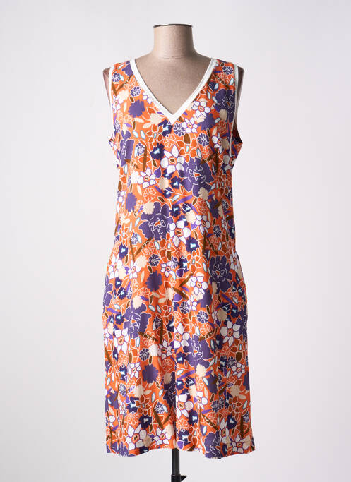 Robe mi-longue orange MERI & ESCA pour femme