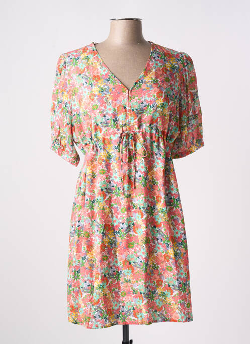 Robe mi-longue rose C'EST BEAU LA VIE pour femme