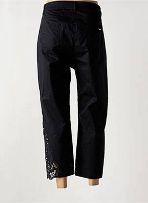 Pantalon 7/8 stretch taille normale noir MALOKA femme