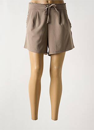 Short taille normale taille normale marron JACQUELINE DE YONG femme