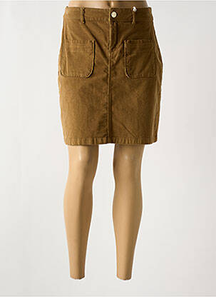 Jupe courte poches marron LOLA ESPELETA femme