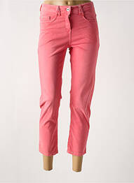 Jeans coupe slim taille basse taille basse rose CECILE BOCCARA femme