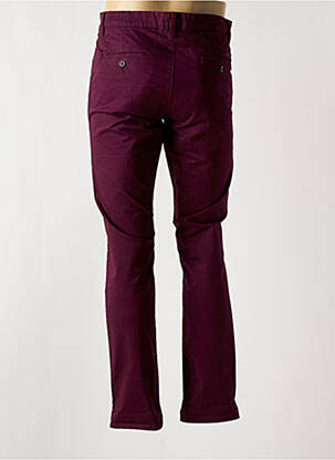 Pantalon chino tissage popeline taille normale violet TEDDY SMITH homme