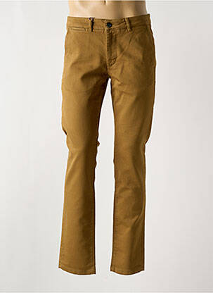 Pantalon chino tissage popeline taille normale marron TEDDY SMITH homme