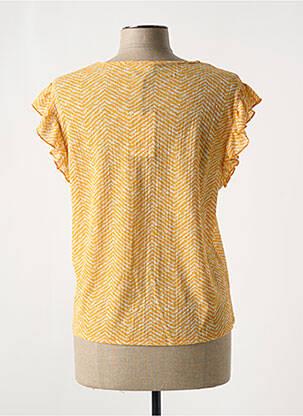 Top imprimé fantaisie sans manche jaune JDY femme