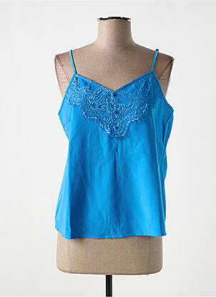 Top manches bretelles ajustables fines bretelles bleu JDY femme