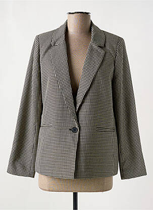 Veste casual epaulette noir DEELUXE femme
