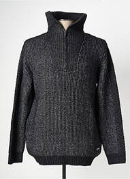 Pull tissage chiné manches longues gris TEDDY SMITH homme
