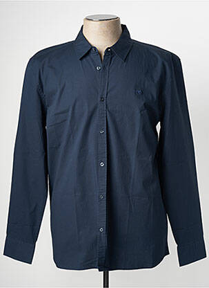 Chemise manches longues manches longues bleu MUSTANG homme