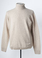 Pull col roulé beige GIANNI VALLI pour homme seconde vue