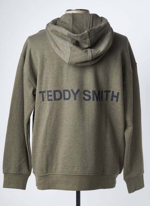 Sweat-shirt à capuche vert TEDDY SMITH pour homme