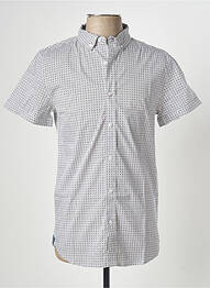 Chemise manches courtes imprimé fantaisie blanc DEELUXE homme