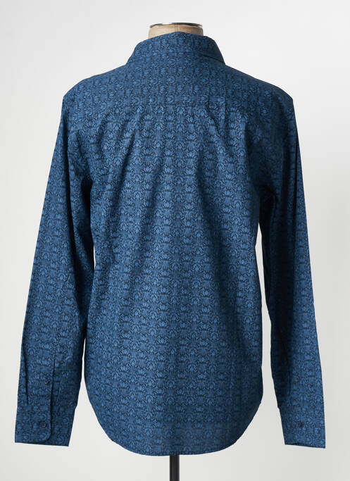 Chemise manches longues bleu MUSTANG pour homme