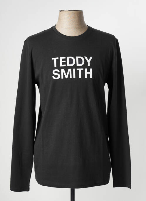 T-shirt noir TEDDY SMITH pour homme
