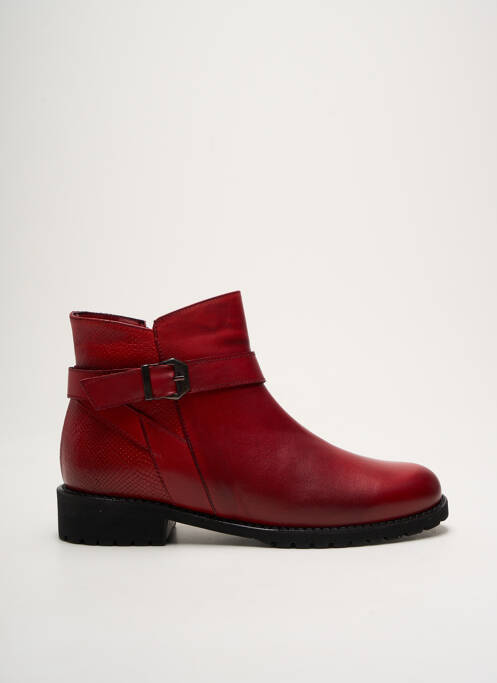 Bottines/Boots rouge ELUE PAR NOUS pour femme