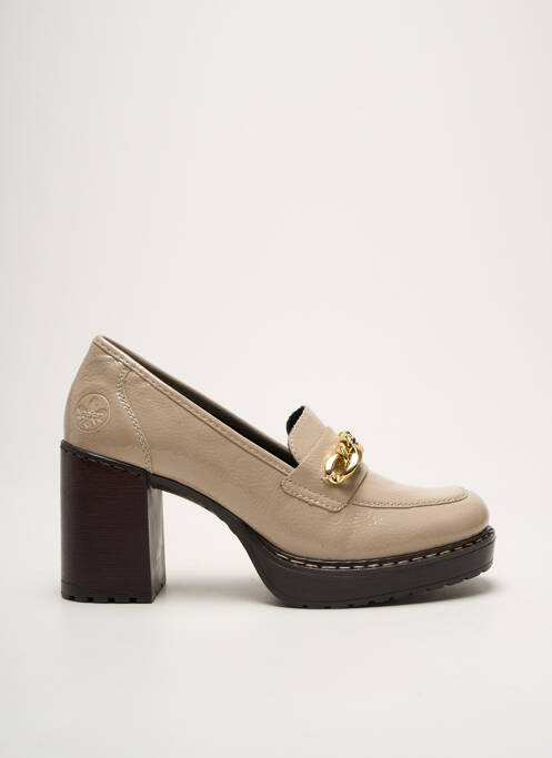 Mocassins beige RIEKER pour femme