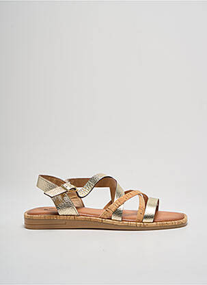 Sandales/nu pieds fermeture boucle(s) talon plat jusqu'à 3cm or METAMORF'OSE femme