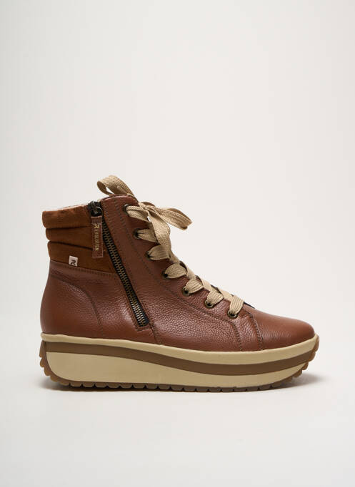 Baskets marron RIEKER pour femme