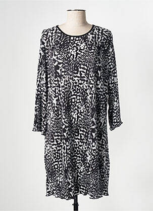 Robe courte coupe fluide manches 3/4 noir CISO femme