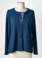 Gilet manches longues bleu GRIFFON pour femme seconde vue