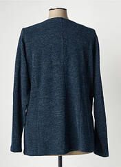 Gilet manches longues bleu ZHENZI pour femme seconde vue