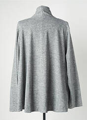 Gilet manches longues gris MALOKA pour femme seconde vue